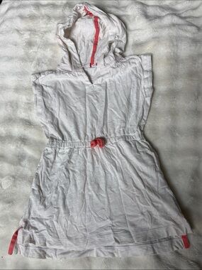 GAP White Cover-Up with Coral Trim